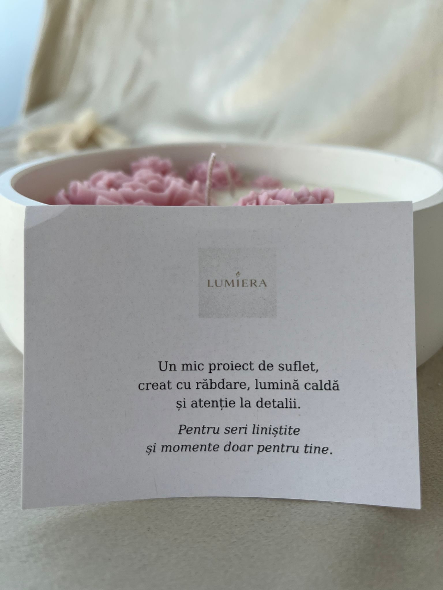 Lumânare florală „Blooming Garden” - imagine 3