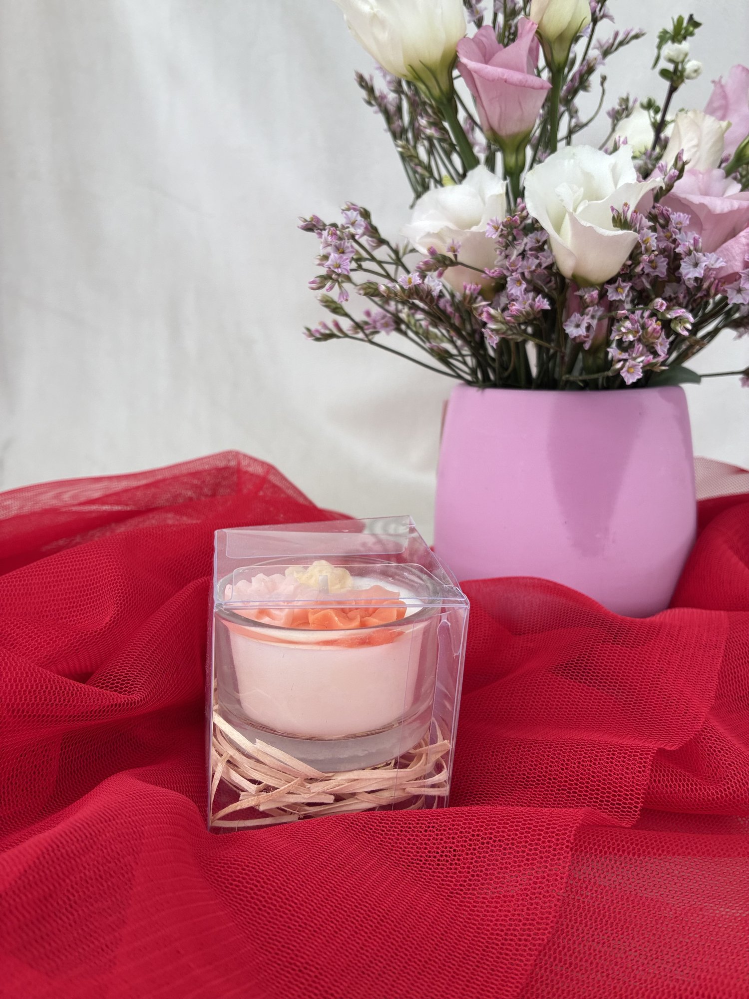 Lumânare florală „Petal Harmony” - imagine 3