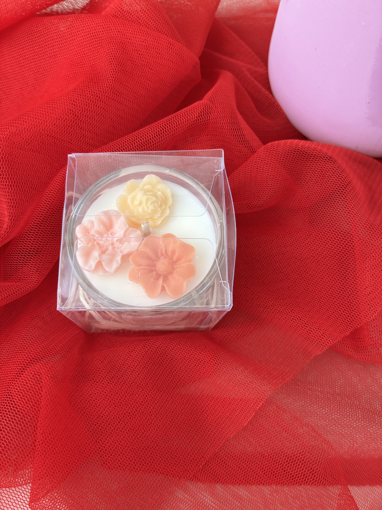 Lumânare florală „Petal Harmony” - imagine 4