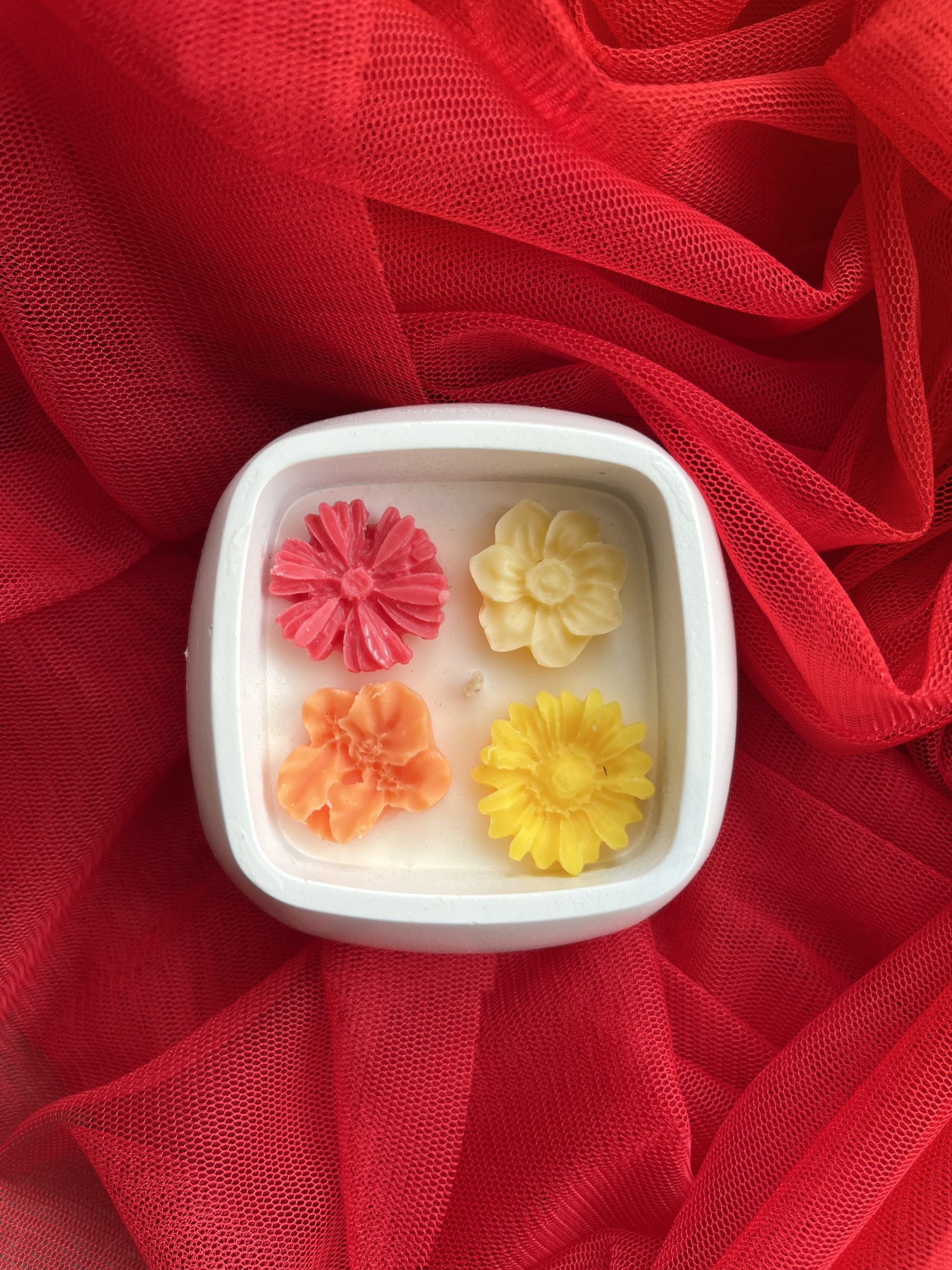 Lumânare florală „Sweet Bloom Moments” - imagine 2