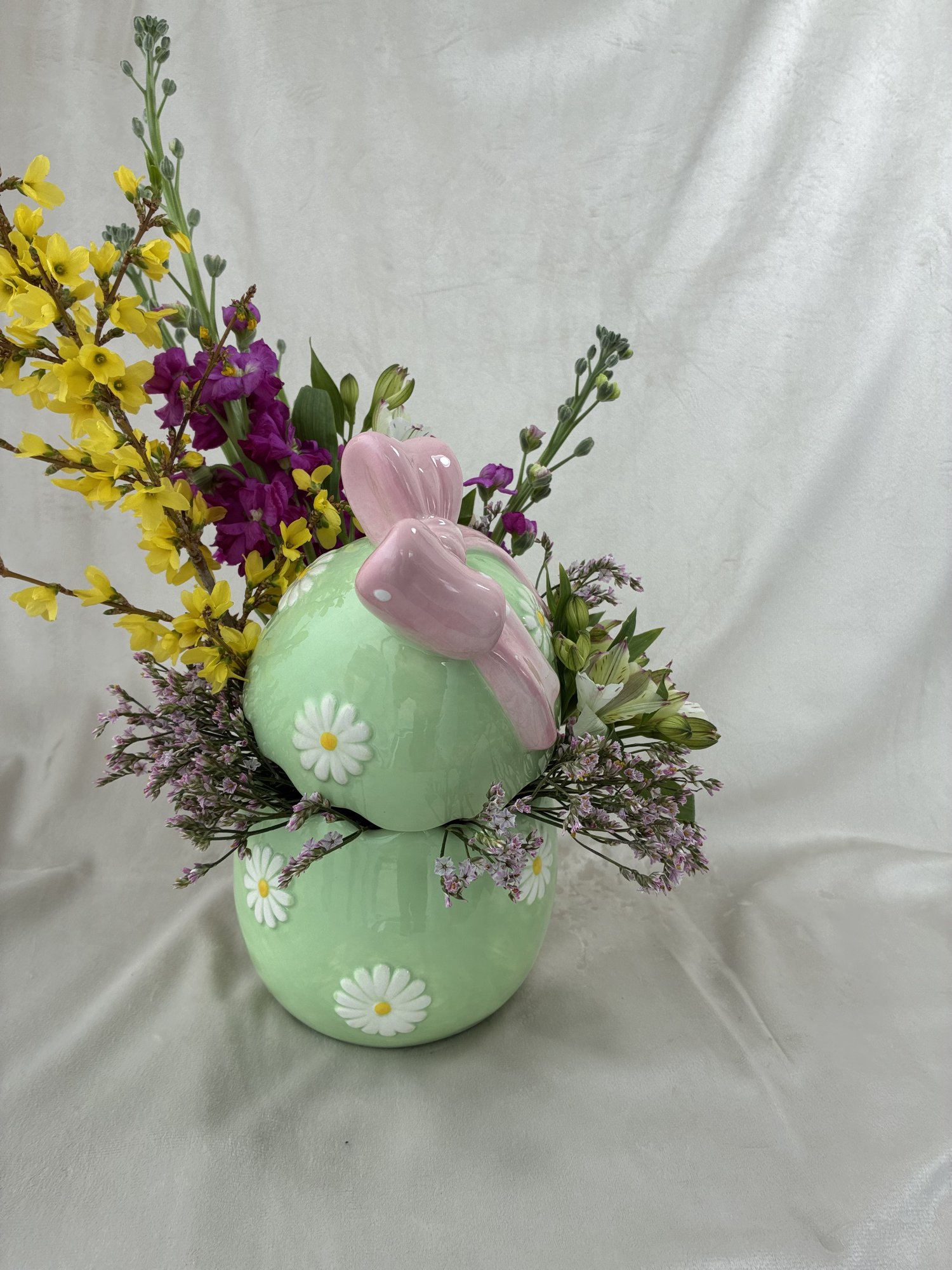 Easter Bloom Story – aranjament floral decorativ in vas tematic - Imagine 2