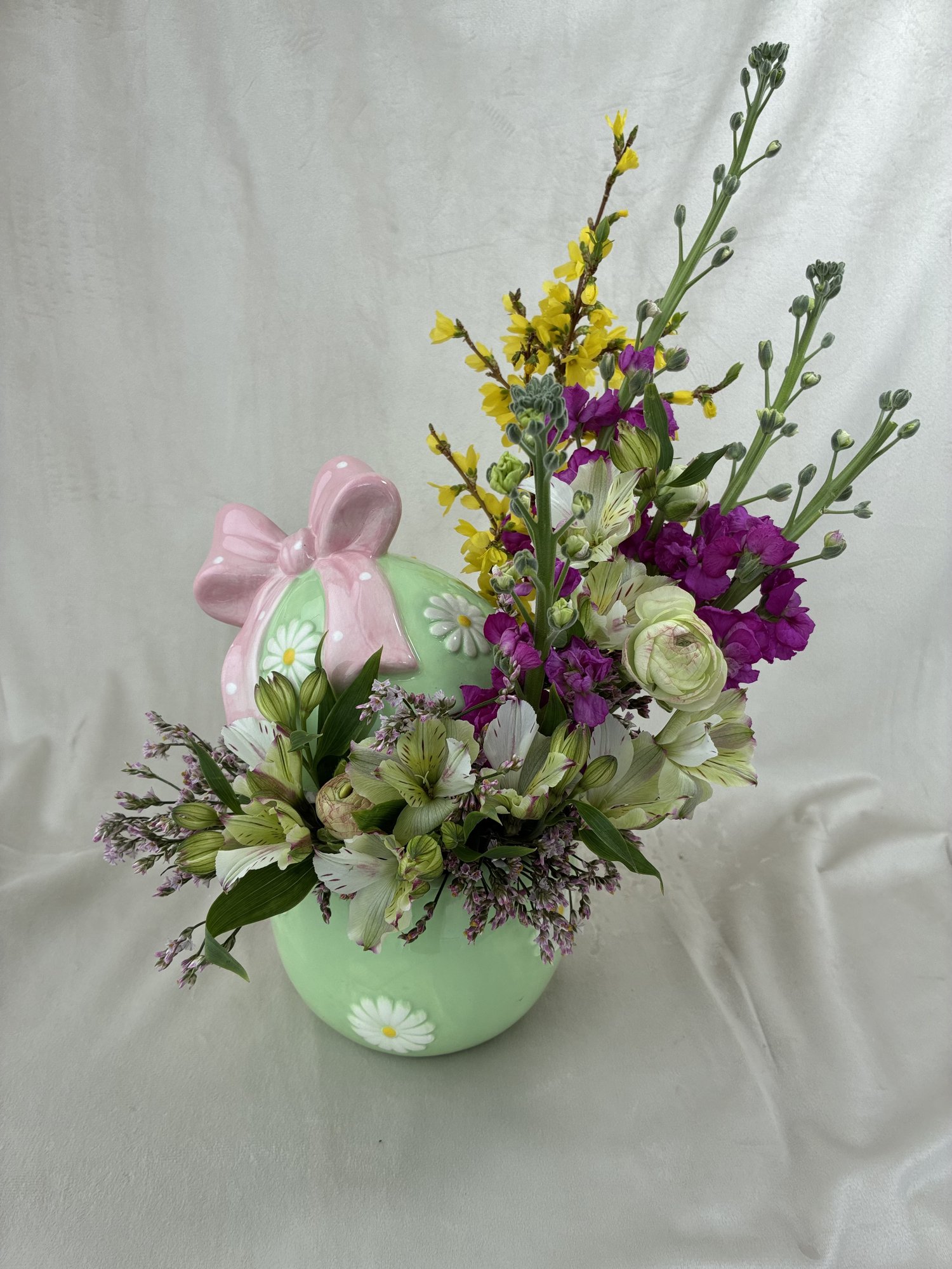 Easter Bloom Story – aranjament floral decorativ in vas tematic - Imagine 3
