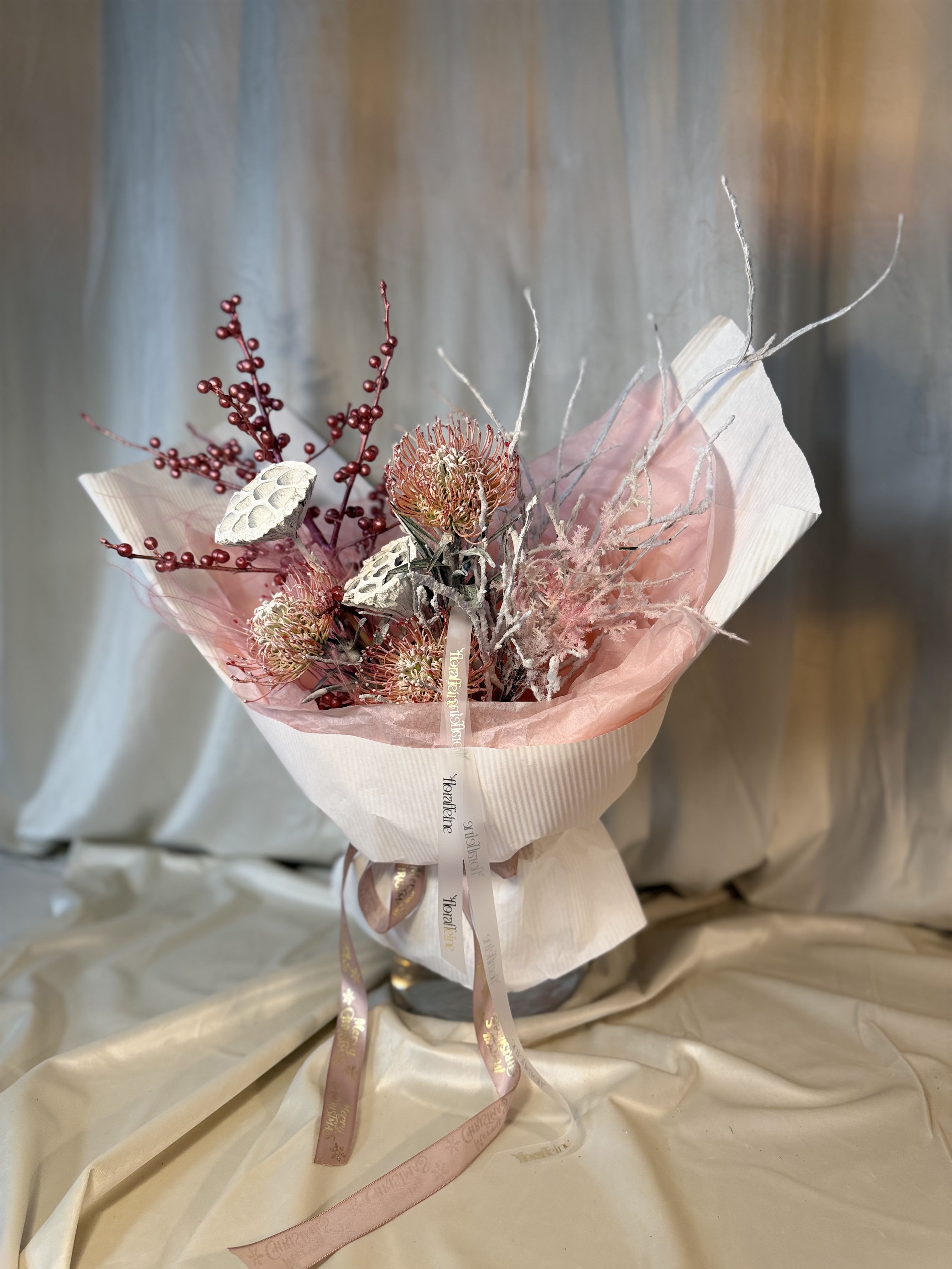 Frosted Blush Couture — Eleganța Iernii Roz