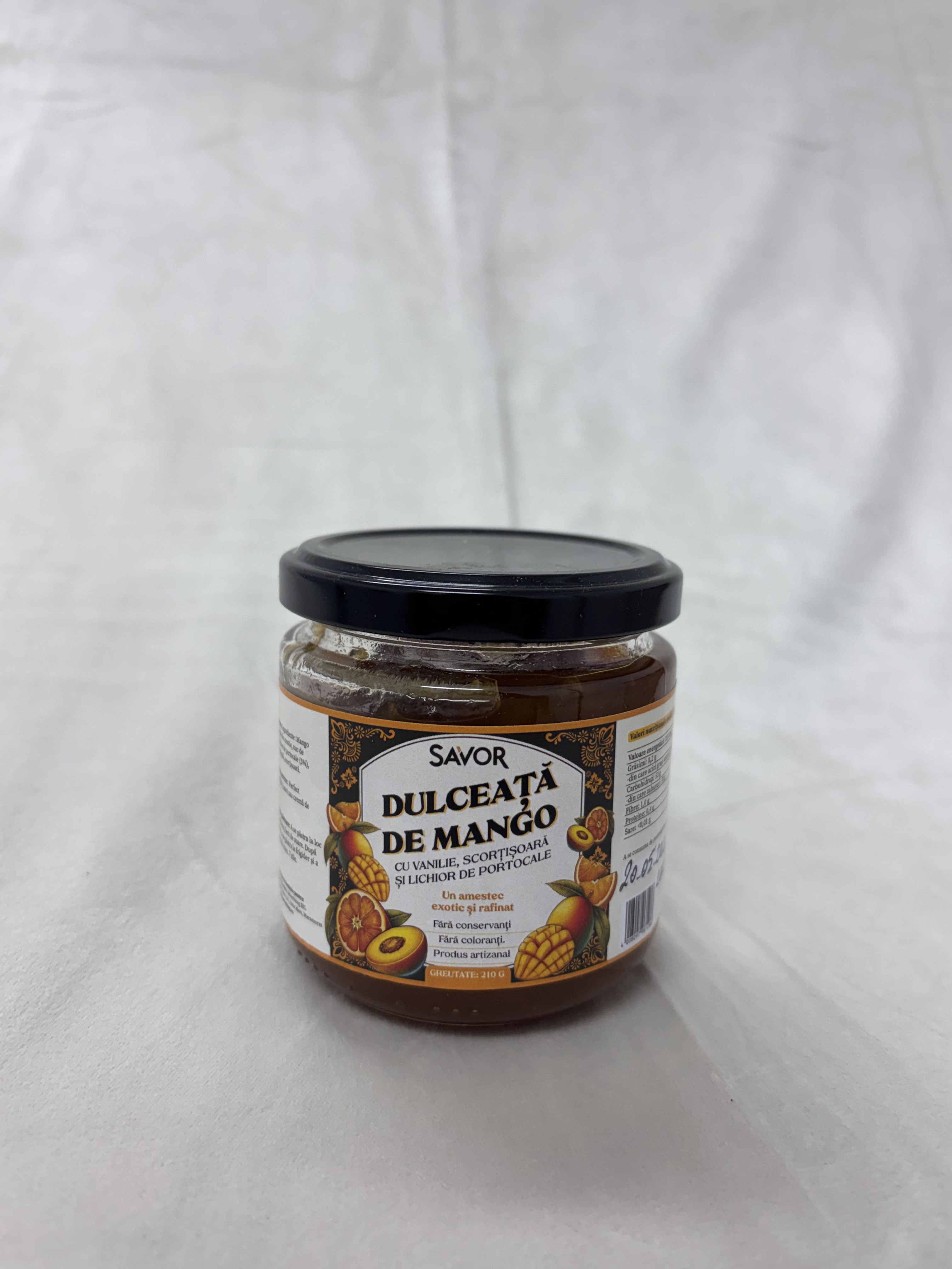 Dulceață de Mango cu Vanilie, Scorțișoară și Lichior de Portocală – Exotique Savor